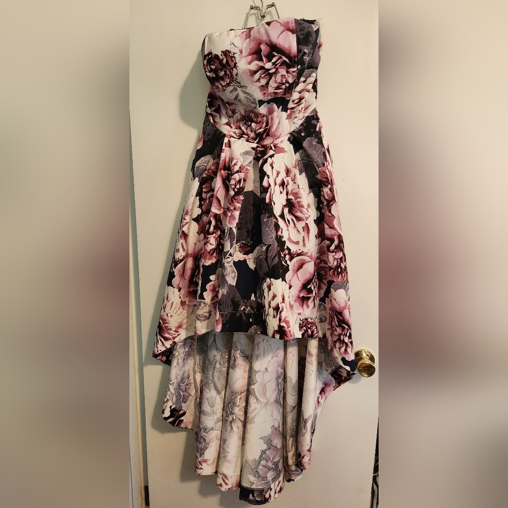 High-Low Floral Dress